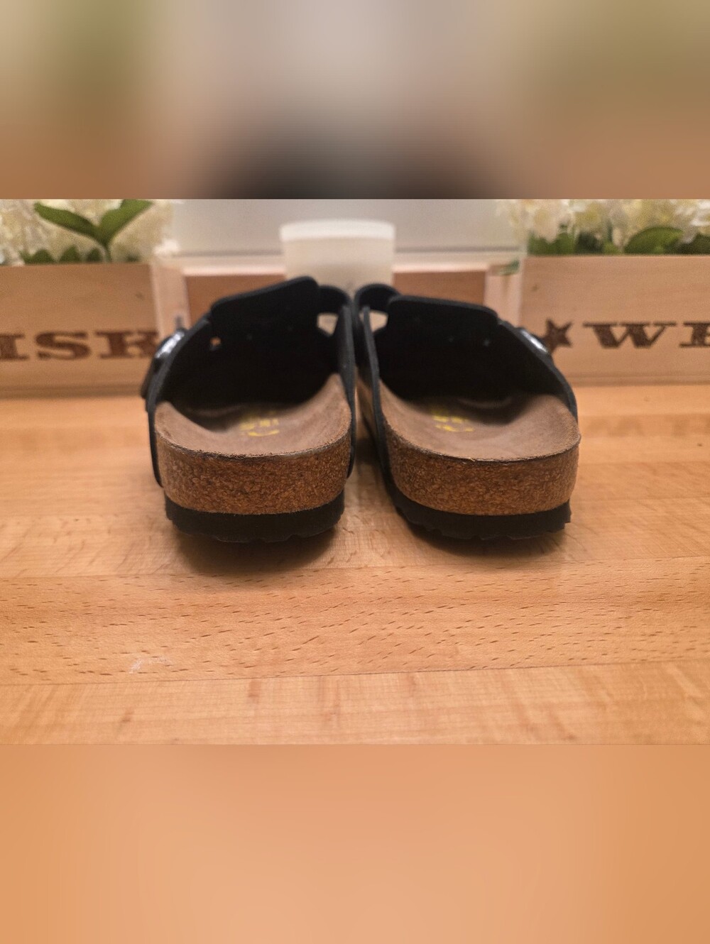 Birkenstock Boston Clogs Black Smooth Leather Womens Size 41 - Picture 10 of 11